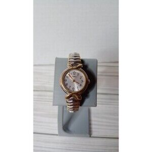 Timex Womens Silver Tone Stretch Band Watch Tested 30M Water Resistant